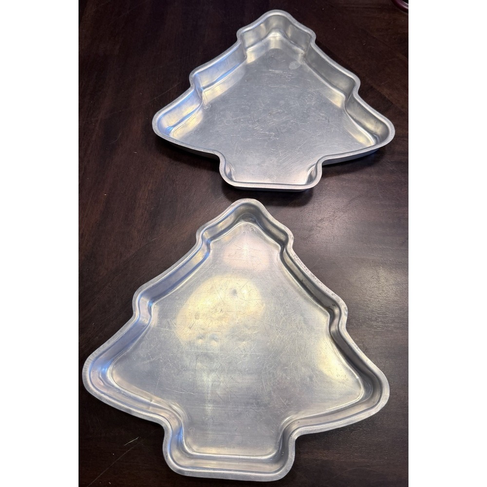 Vintage Christmas Tree Cake Pans set of 2